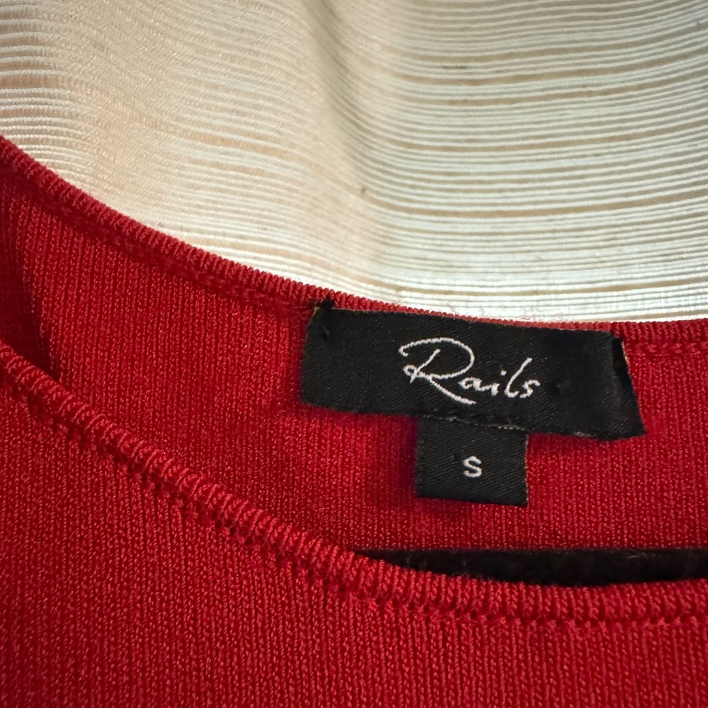 Rails Alora Midi Dress Small - Cherry Red - Picture 4 of 9
